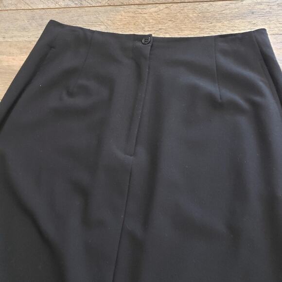 Isda & Co. Stretchy Long Black Pocket Maxi Skirt 12 Minimal Career Corpcore Goth - Picture 2 of 8